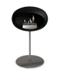 Bio fireplace on modern pole